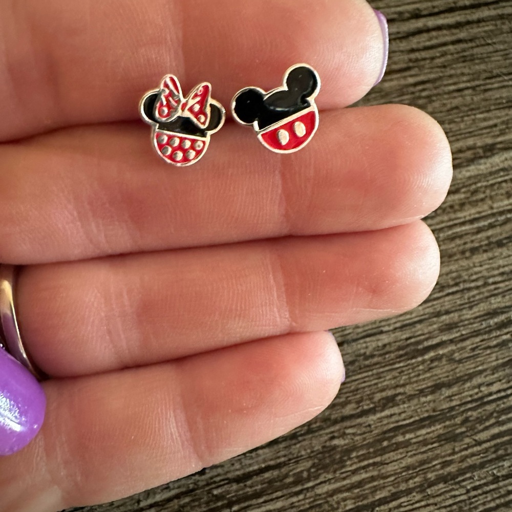 Mickey Minnie Mouse stud earrings